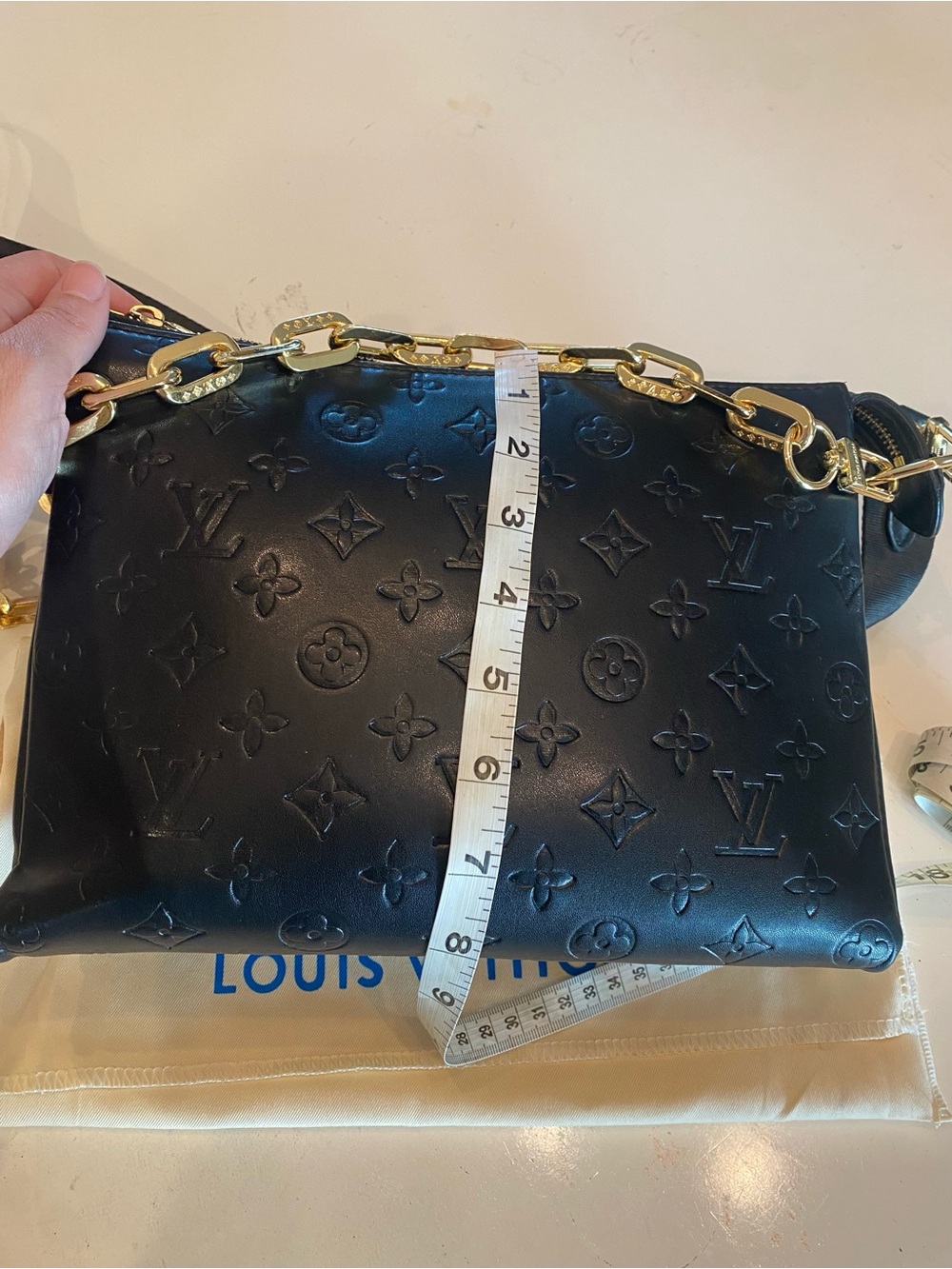 Embossed Monogram Bag - Picture 3 of 8